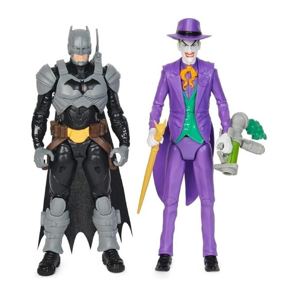 DC COMICS 2pcs Batman vs The Joker 12 Inch Action Figures Set