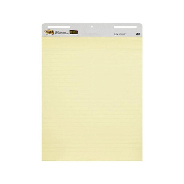 Post It Lined Easel Pads Canary Yellow 635 X 762Mm Box Of 2