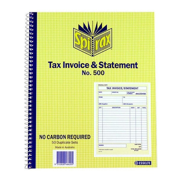Spirax 500 Tax Investment And Statement Quarto 250X200 Pack Of 5