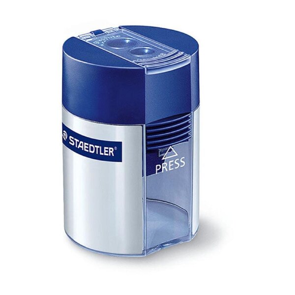 Staedtler Double Hole Tub Sharpener Blue Box Of 10