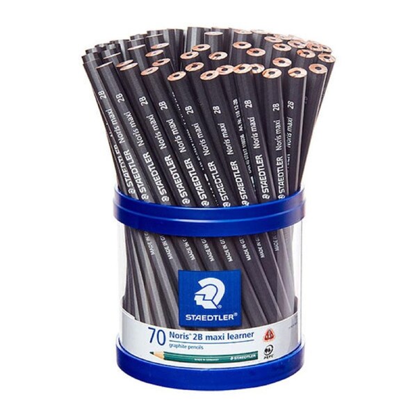 Staedtler Noris Maxi Learner Graphite 2B Pencil Cup Of 70
