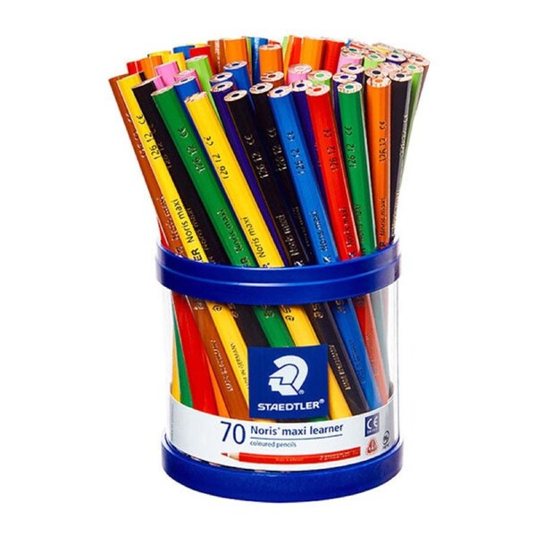 Staedtler Noris Club Maxi Learner Colour Pencils Cup Of 70 Assorted