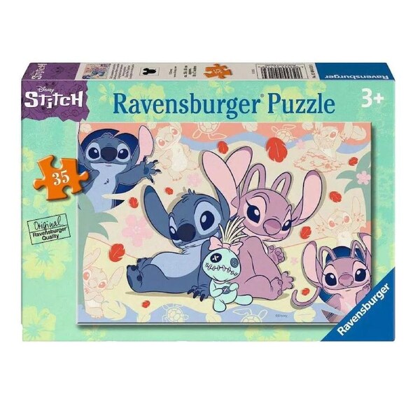 Ravensburger Disney Stitch and Angel Enjoy Some Time Together 35 Piece Jigsaw Puzzle