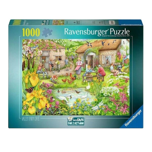 Ravensburger Cozy Cafe #3 Farm Cafe 1000 Piece Jigsaw Puzzle