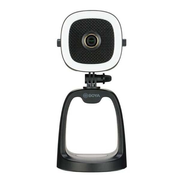 Boya By-CM6A USB Microphone w/ 1080P HD Built-in Camera For Desktop Black