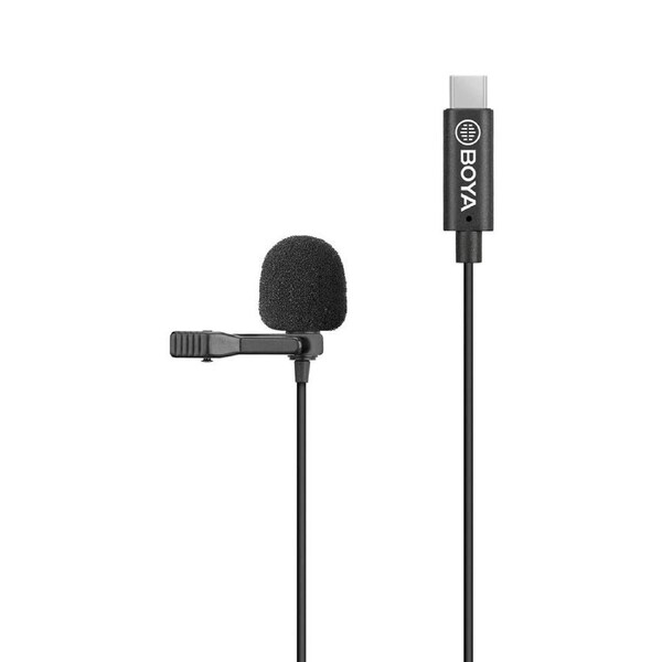 Boya By-M3-OP Clip-On Digital Lavalier Microphone For DJI OSMO Pocket Black