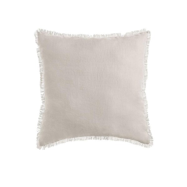 Vintage Design Homewares Natural French Linen Filled Cushion Square - 55cm x 55cm