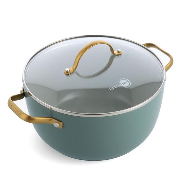 GreenPan Padova 24cm/4.7L Casserole Smokey Sky Blue
