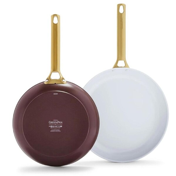 GreenPan Padova 2 Piece Cookware Set Chocolate Truffle