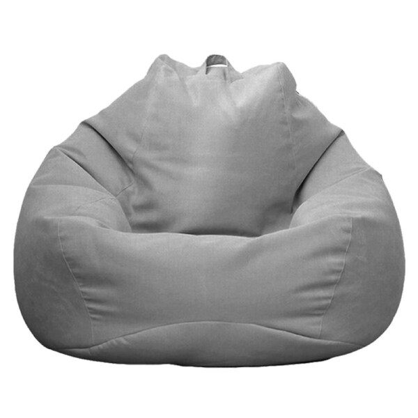 Vivva Stuffed Animal Storage Bean Bag Chair Cover No Filler 100X120CM-Grey