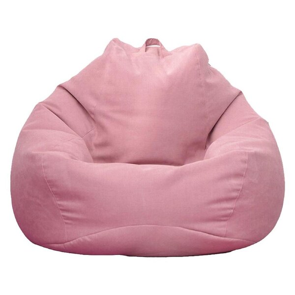 Vivva Stuffed Animal Storage Bean Bag Chair Cover No Filler 100X120CM-Pink