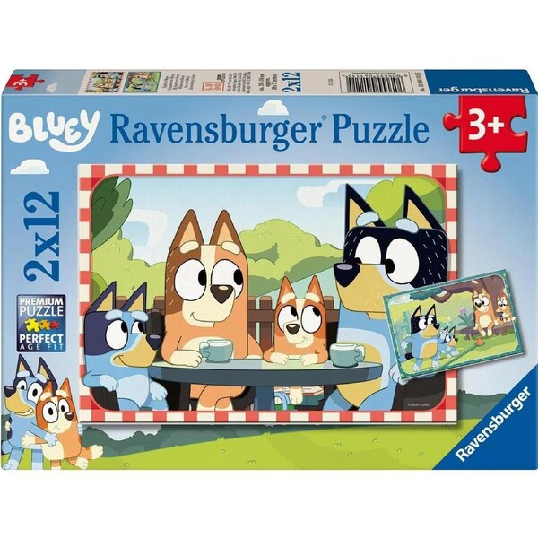 Ravensburger - Bluey Family Time Puzzle 2x12pc
