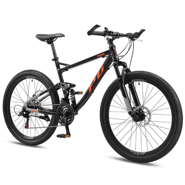 Progear Trail Dual Suspension MTB 26*17" in Black Ember