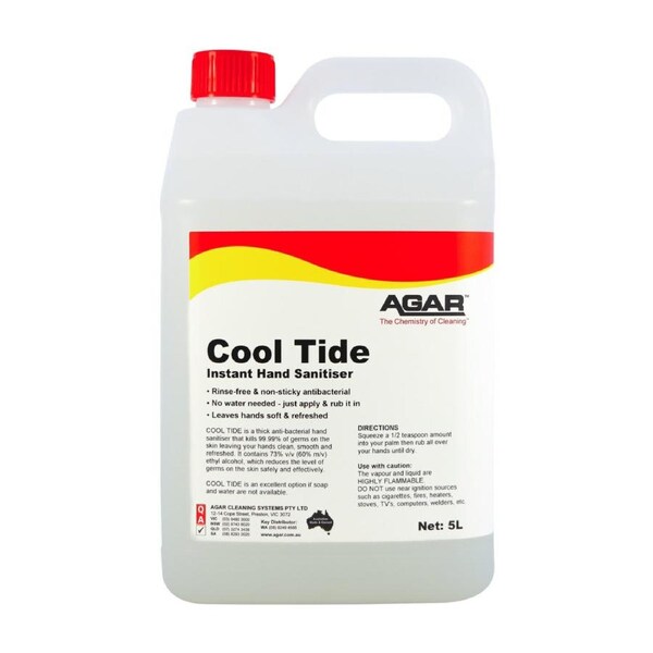 5L Agar COOL TIDE thick anti-bacterial hand sanitiser