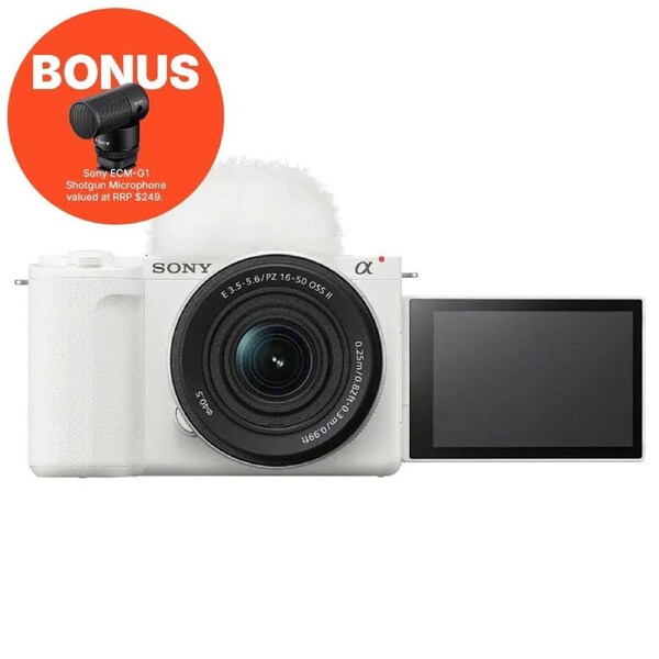 Sony ZV-E10 II Camera w/ 16-50mm Lens - White Kit