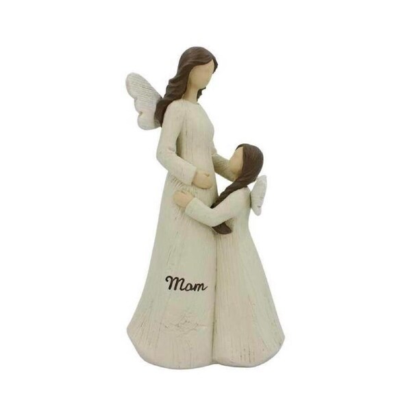 Catzon Mother and Daughter Figurines Resin Home Table Decor Sculpture Gifts for Mom