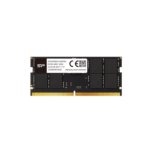 Silicon Power 16GB (1x16GB) SP016GBSVU480F02 4800Mhz CL40 DDR5 SODIMM Laptop RAM