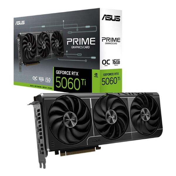 Asus Prime GeForce RTX 5060 Ti O16G Graphics Card (PRIME-RTX5060TI-O16G)