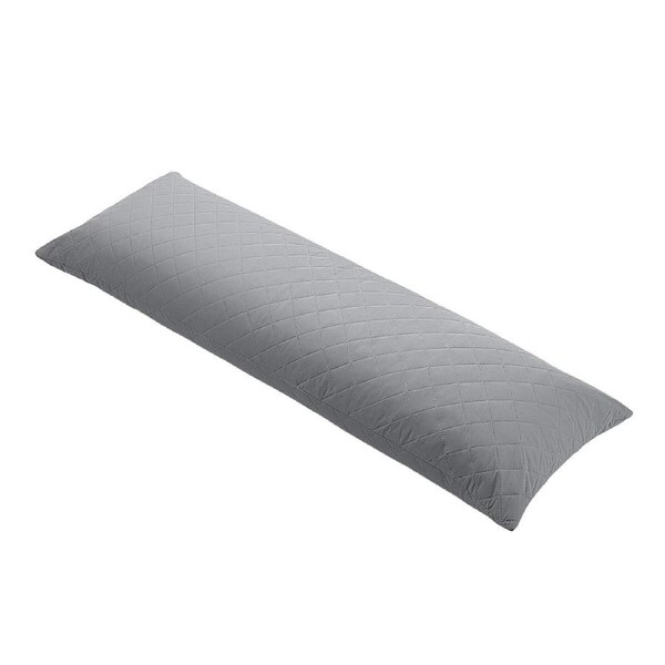 Body Pillow Support Long Full Back Hip Leg Support Shredded Bed Cushion Memory Foam for Pregnancy Maternity Stomach Side Sleepers 137x50cm Grey