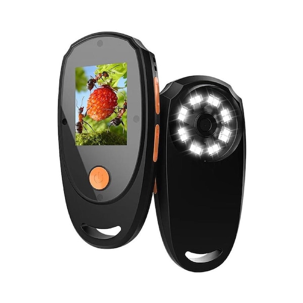 LED Lights Video Handheld Microscope 500X Magnifying Glass Record Camera