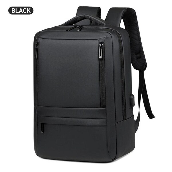 Anti Theft Business Travel Bag 15.6" Laptop USB Port Backpack Unisex Black