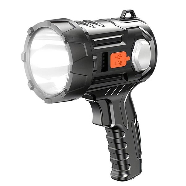 Rechargeable Flashlight Hunting Camping Spot Light Torch LED Handheld Spotlight