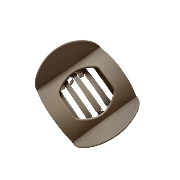 Elegant Hairpin For Women Arc Shaped Hair Claw Clip Flat Hair Barrettes Brown