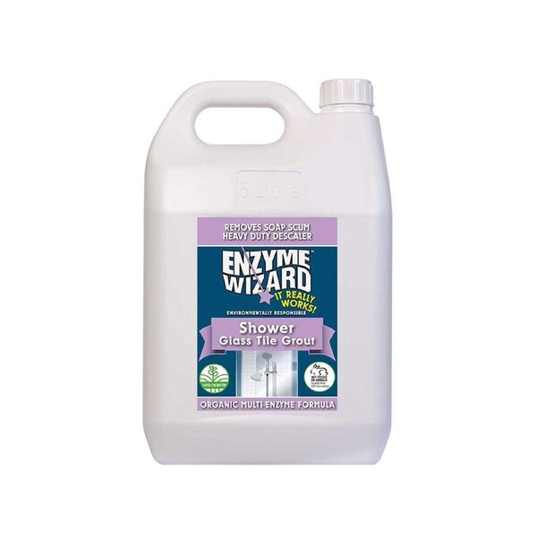 Enzyme Wizard Shower Glass Tile Grout Cleaner Organic Multi Enzyme Formula 5L