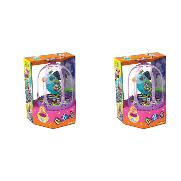 2PK Silverlit Digibirds II Beautiful Cage with Whistle Ring 3y+ Assorted