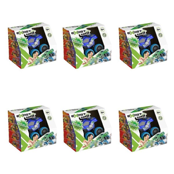 6PK Silverlit Exost Smash N Go Single Pack High Speed Battle Car 5y+ Assorted