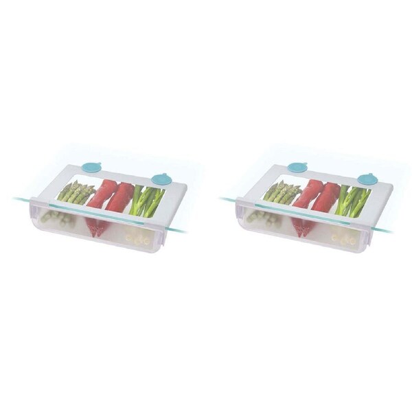 2PK Joseph & Joseph FridgeStore 31cm Under-Shelf Storage Drawer Fridge Organiser