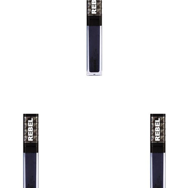 3PK BYS Suede Creamy Lips 6g Lip Colour Cosmetics Makeup Satin Finish Blue Suede