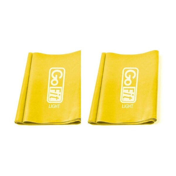 2PK GoFit Latex Free 183cm Stretching Training Resistance Flat Band Light