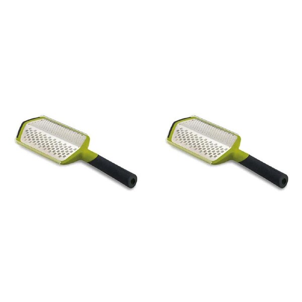 2PK Joseph & Joseph Twist Grater/Shredder w/Storage Coarse & Fine Blade Green