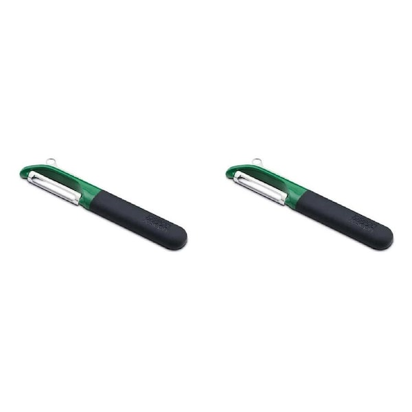 2PK Joseph & Joseph 17cm Multi-Peel Straight Peeler Stainless Steel Blade Green