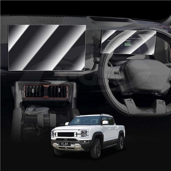 Tempered Glass Dash Center Console Screen Protector for BYD Shark 6 2024-Onwards Touchscreen Anti-Scratch Cover Accessories