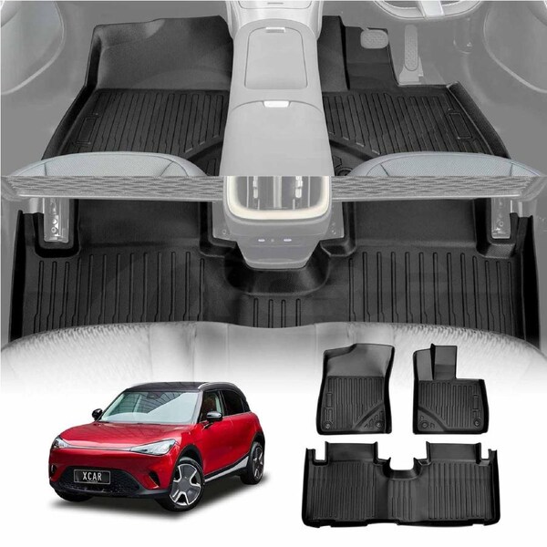 3D Floor Mats for Smart #1 2023-Onwards Heavy Duty All Weather Car Mats Carpet Liner Set
