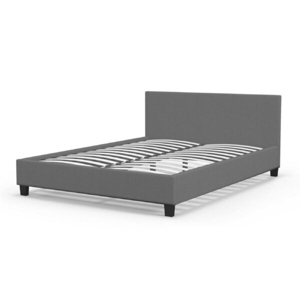 Milano King Single Sienna Luxury Modern Wood Bed Frame w/ Headboard M2 Grey