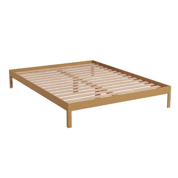 Milano Single Size Giulia Timber Classic Wooden Bed Base/Bed Frame Natural