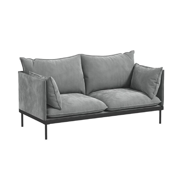 Casa Decor Camilla Two Seater Home/Office Sofa Lounge Chair 158x81cm Light Grey