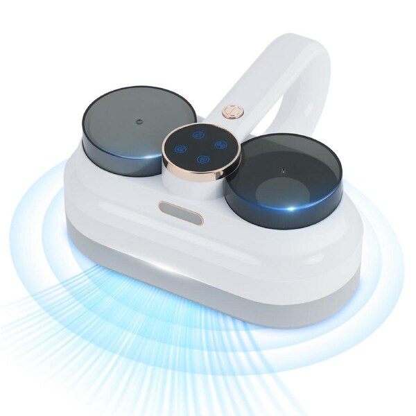 Advwin Cordless Mite Cleaner, Dust Mite Vacuum with UV Sterilisation & Ultrasonic, 9000Pa Portable Dust Mite Vacuum Suction for Bed/Mattress/Pet Hair - Washable HEPA Filter