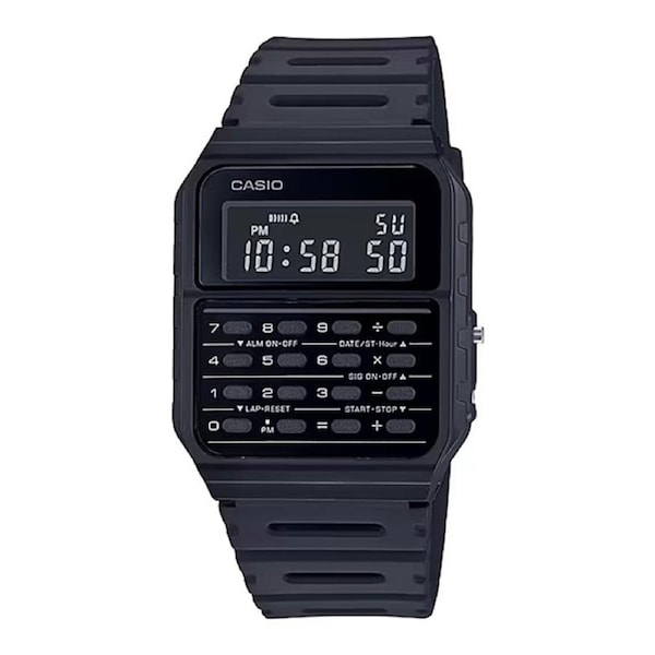 Casio Unisex Vintage Calculator Watch Black CA53WF-1B