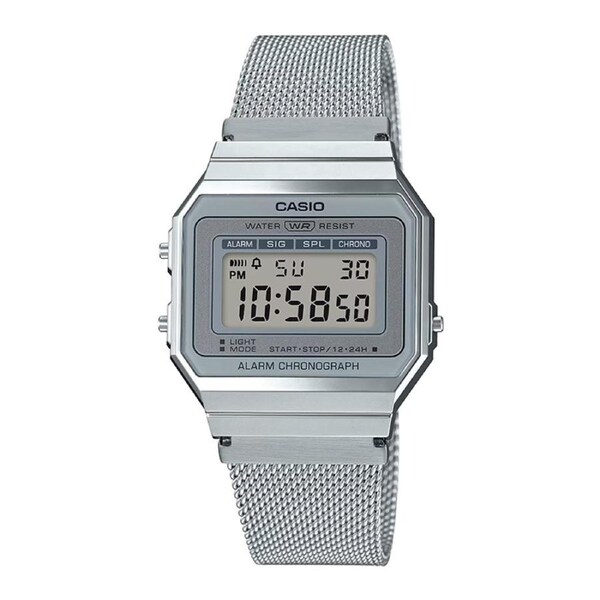 Casio Unisex Digital Watch Silver A700WM-7A
