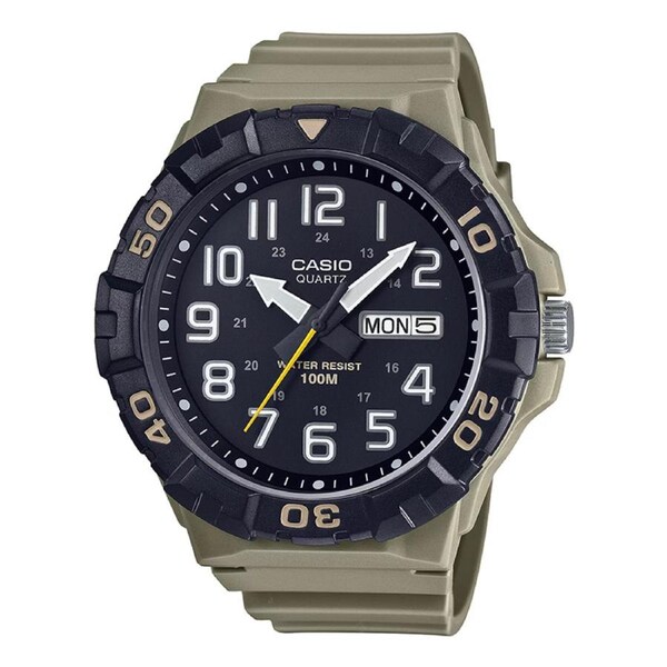 Casio Unisex Analogue Watch Black/Green MRW210H-5A