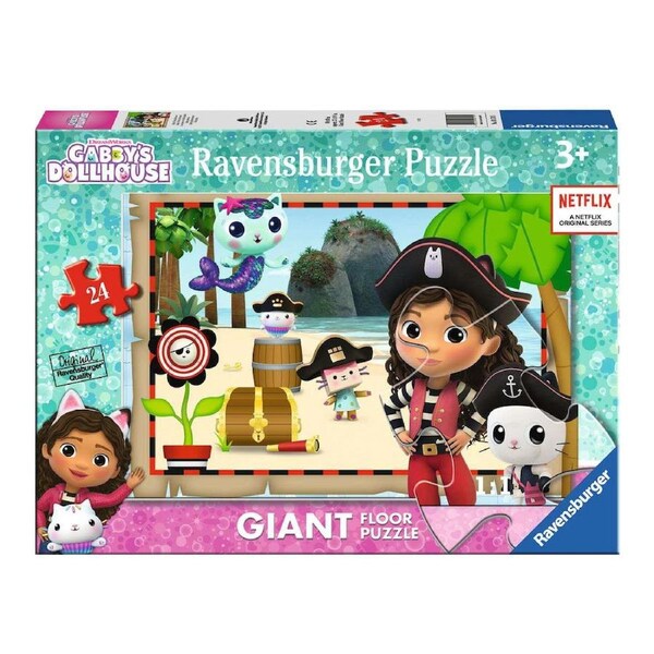 Ravensburger Gabby's Dollhouse Giant Floor Puzzle 24 Piece Jigsaw Puzzle