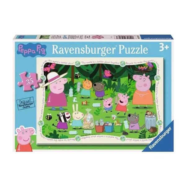 Ravensburger Peppa Pig Recycle Together 35 Piece Jigsaw Puzzle
