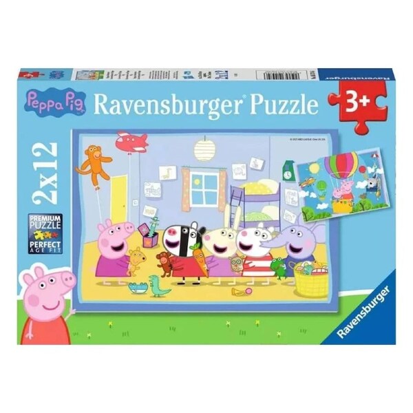 Ravensburger Peppa Pig Peppa's Adventure 2x12 Piece Jigsaw Puzzle