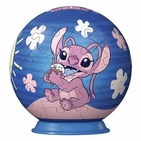 Ravensburger Disney Stitch Angel 3D Puzzle Ball 55 Piece Jigsaw Puzzle