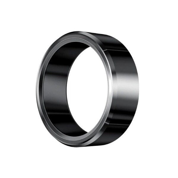 KUMI Smart Ring H1 Zirconium Ceramic & Stainless Steel -Size 11, Black
