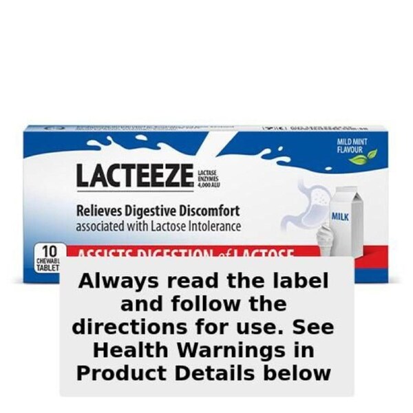 Lacteeze Mint Flavour 10 Chewable Tablets